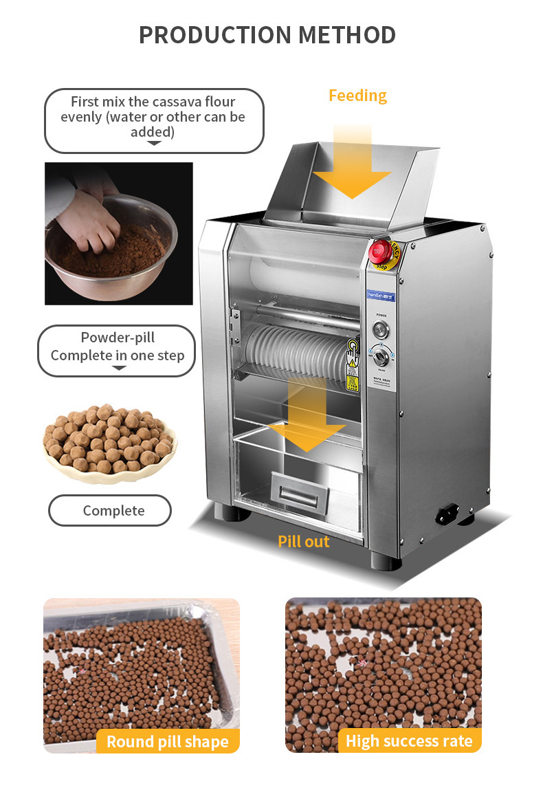 Automatic Bubble Tea Ingredients tapioca pearl maker machine for milk tea shop tapioca pearl maker popping boba making machine