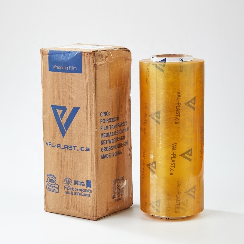 5KG Plastics Film Pvc 100% Safe Food plastic PVC cling film Food Packaging