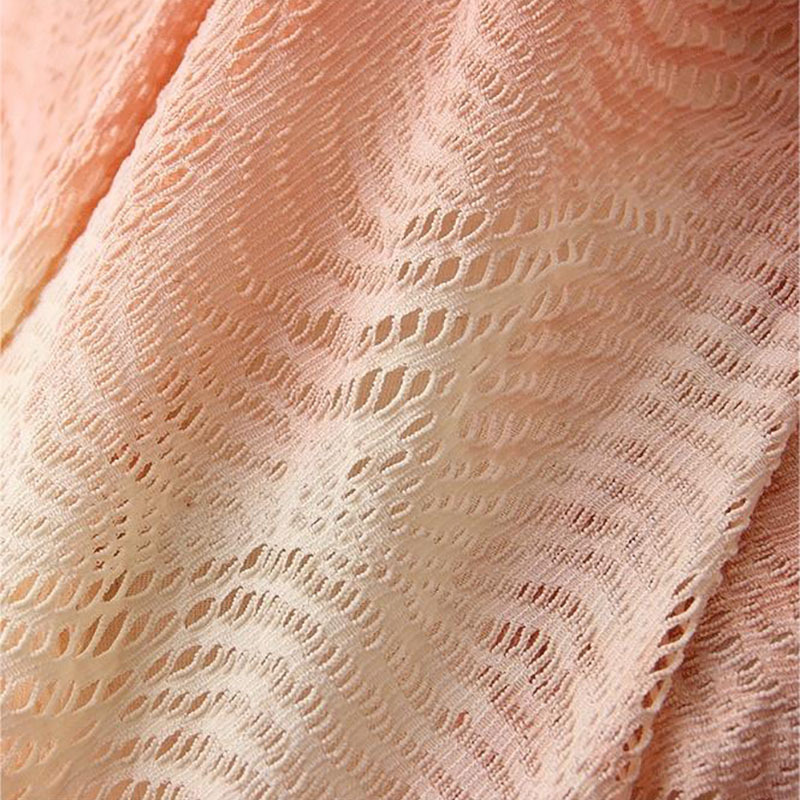 Fast delivery 150cm breathable 90% polyester 10% spandex hollow out knitting embroidery fabric