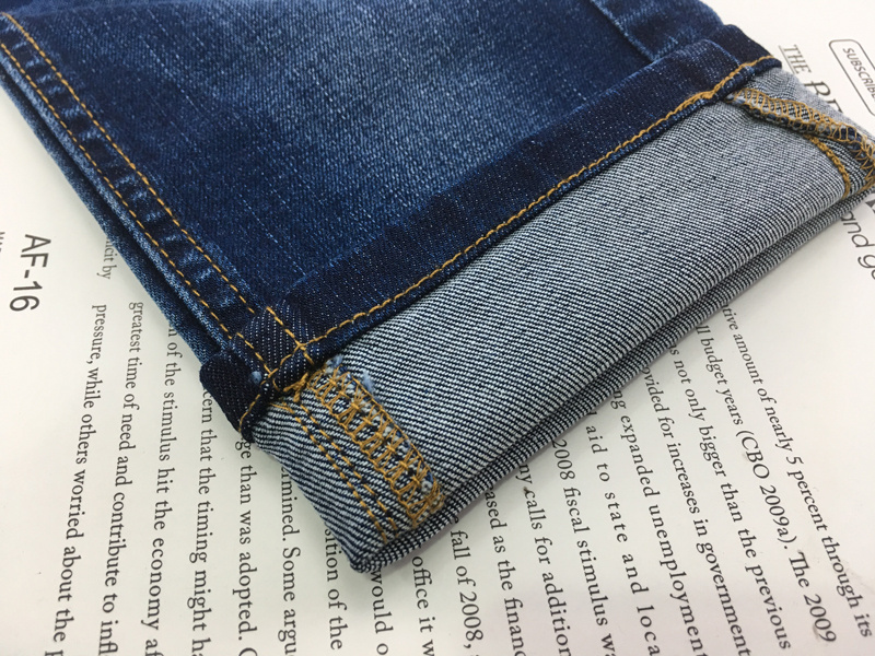 quick delivery 98%COTTON 2%spandex denim fabric jeans cotton elastane fabric for lady  dress trousers kids on sale