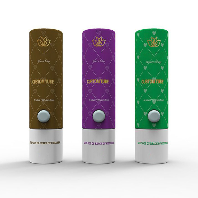 custom logo leak proof 1ml cartridge paper tube packaging 1 gram 1ml carts packaging box