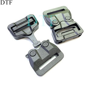 Heavy duty plastic  tactical webbing plastic belt buckle Custom Durable Plastic Money Belt Buckle