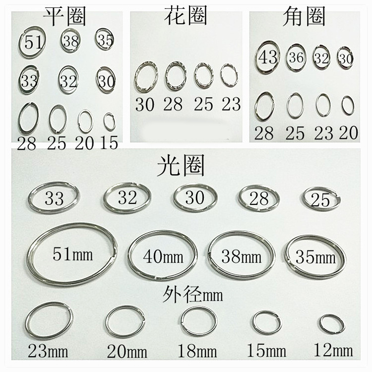 o ring key ring Connect metal ring