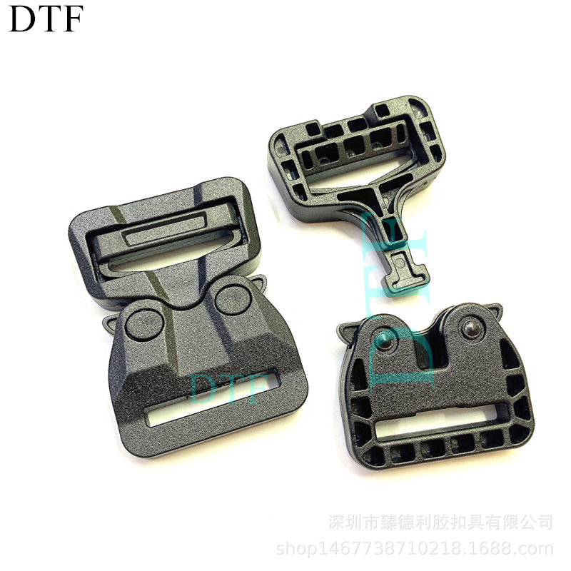 Heavy duty plastic  tactical webbing plastic belt buckle Custom Durable Plastic Money Belt Buckle