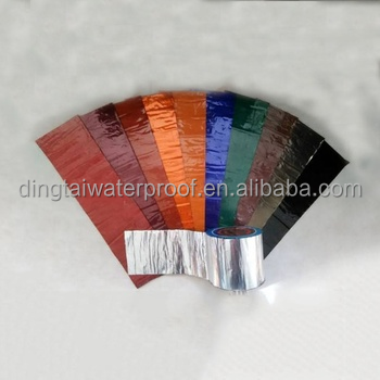 Colorful Self adhesive Bituminous Waterproofing Membrane Under Roof Tiles