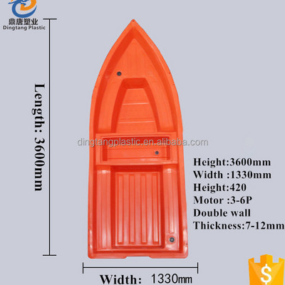 Rotomolding plastic small river fishing pontoon boats for sale with good