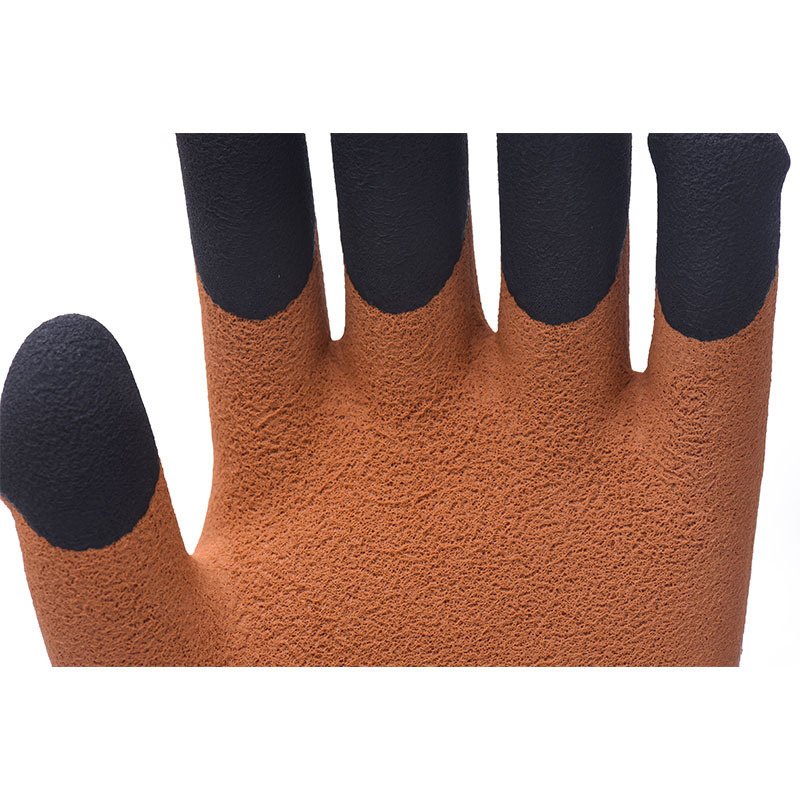 13 Gauge Cotton Liner Double Dipped Latex/Nitrile Palm Coated Glove Hand Protection Garden Work Gloves Waterproof Work Gloves