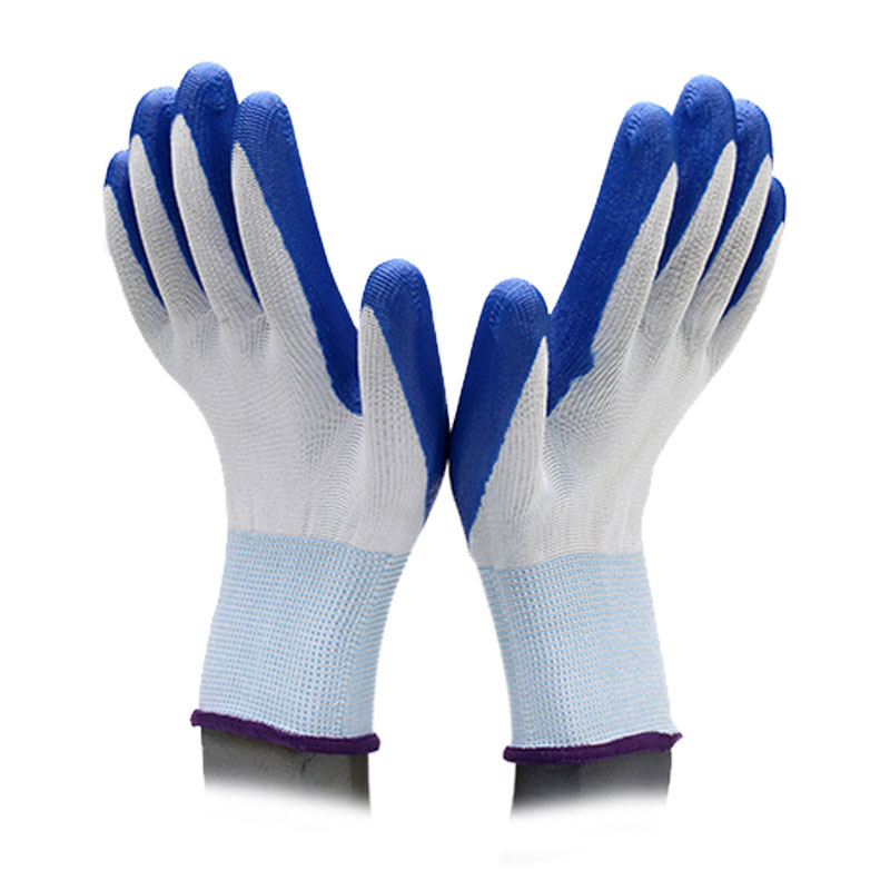 Nitrile coated smooth gloves protection Gloves Hand working gloves