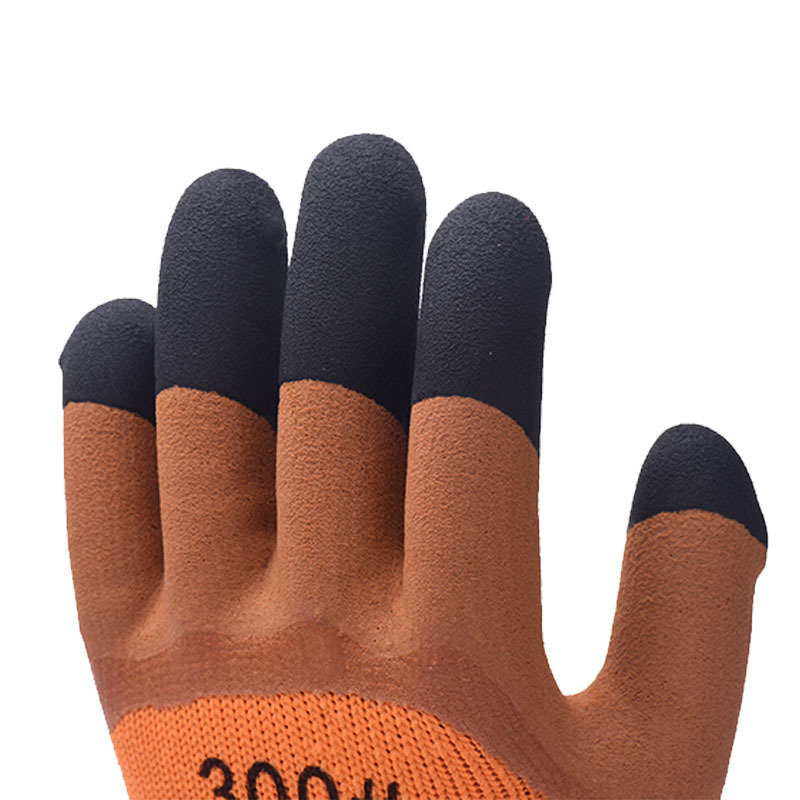 13 Gauge Cotton Liner Double Dipped Latex/Nitrile Palm Coated Glove Hand Protection Garden Work Gloves Waterproof Work Gloves