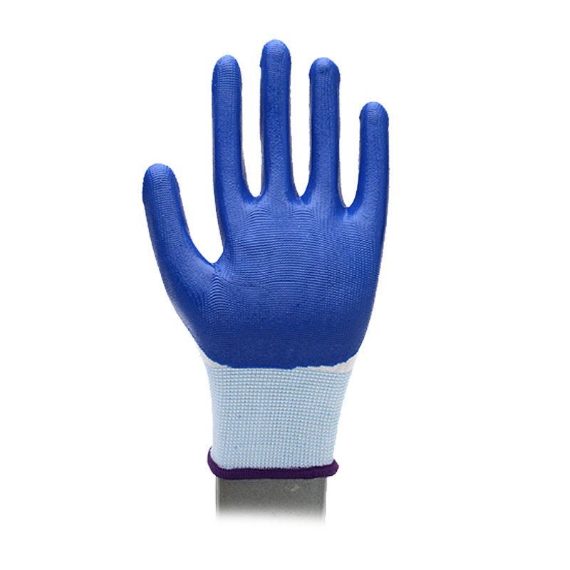 Nitrile coated smooth gloves protection Gloves Hand working gloves