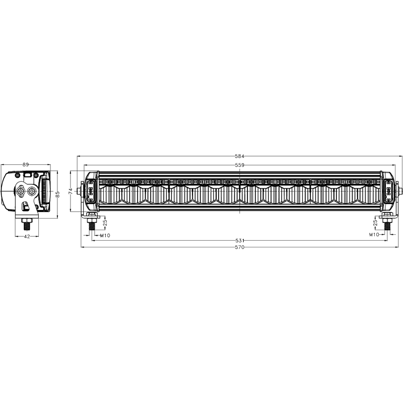 Toptree 17inch 22inch Super Bright Barra  9-30V LED Car Truck Offroad Led Light Bar