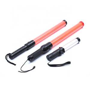 Length 21 inch ABS Traffic Wand LED Warning Guide Glitter Traffic Baton