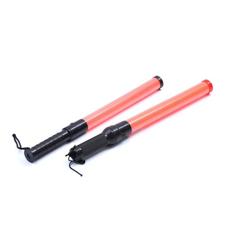 Length 21 inch ABS Traffic Wand LED Warning Guide Glitter Traffic Baton