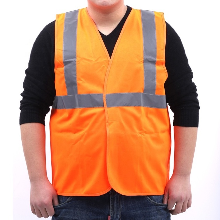 Construction Equipment Safety Product Customized Orange Airport Safety Vest