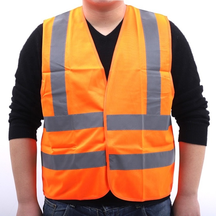 Construction Equipment Safety Product Customized Orange Airport Safety Vest