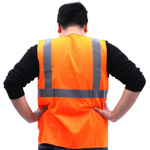 Construction Equipment Safety Product Customized Orange Airport Safety Vest