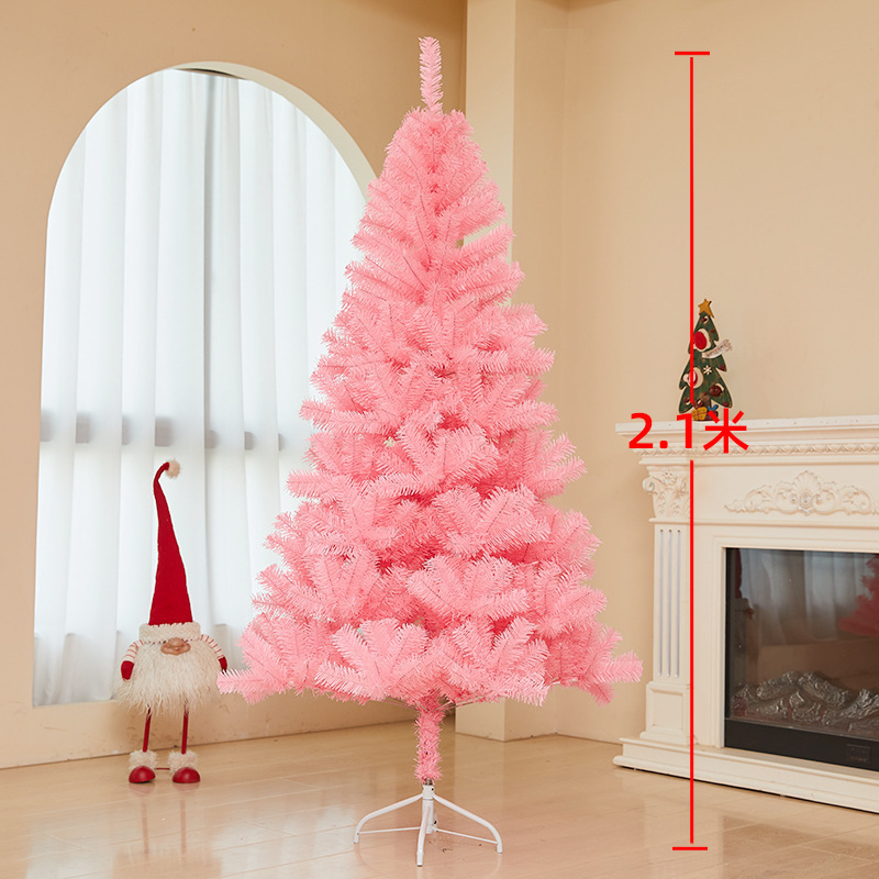 Wholesale 2024 New Year 1.2  1.5  1.8M House Hold Bare Tree Pink Snow Scene Pink Christmas Tree For Christmas Party Decoration