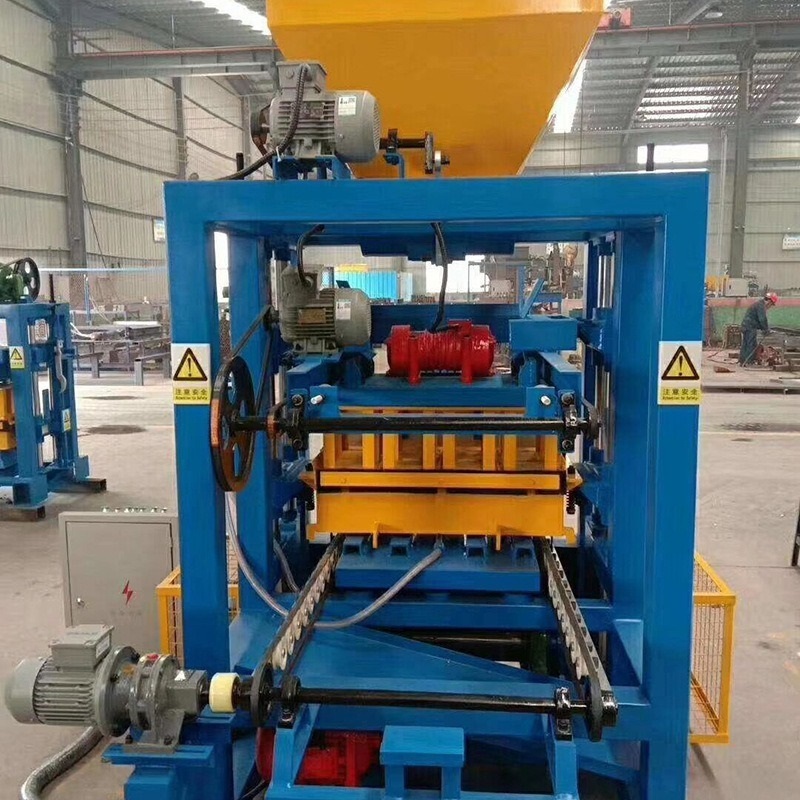 Popular QT40  Manual Hollow Interlocking Block Brick Making Machine with Low price