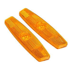 2pcs Bike Bicycle Spoke Reflector Safety Warning Light Safety Wheel Rim Reflective Light Mount Vintage Clip Tube Reflector