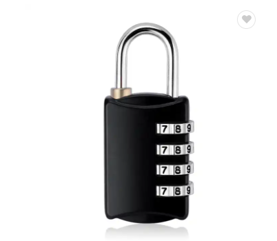 Luggage Travel Lock 4 Dial Travel Padlock Password Lock for Luggage Suitcase Baggage Toolbox Gym Locker Metal Code Password Lock