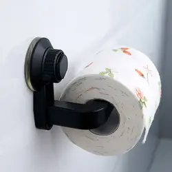 Kitchen Bathroom Toilet Paper Holder S uper Storage Suction Cup Wall Mount Removable Rack For placing rolls or Hanging towels