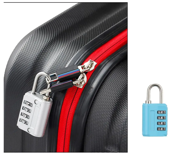 4 Digit Number Combination Pad Lock Padlock Outdoor Waterproof Lock Suitcase Luggage Security Coded Lock