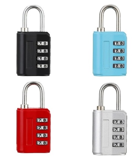 4 Digit Number Combination Pad Lock Padlock Outdoor Waterproof Lock Suitcase Luggage Security Coded Lock