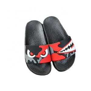 New Summer Children's Slippers For Boys Girls Sandals Cartoon Shark Kids Flip Flop Home Bath Shoes Baby Casual Flat Beach Shoes