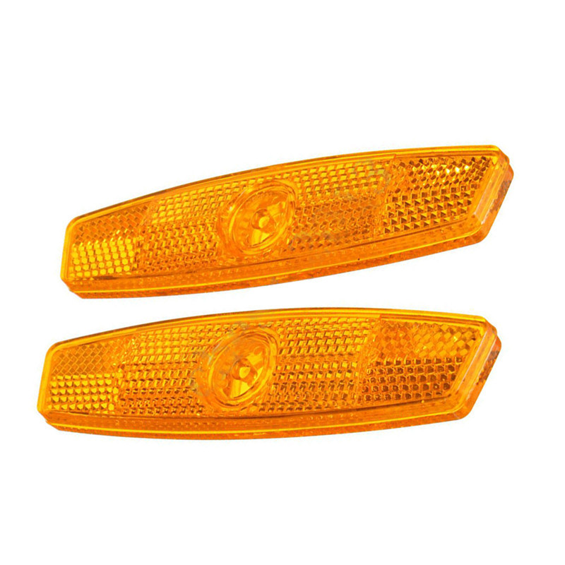 2pcs Bike Bicycle Spoke Reflector Safety Warning Light Safety Wheel Rim Reflective Light Mount Vintage Clip Tube Reflector