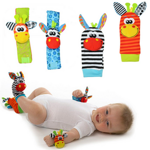 Infant Baby Socks rattle  Wrist Rattle and Foot Socks 0~24 Months shoes baby socks  rattles