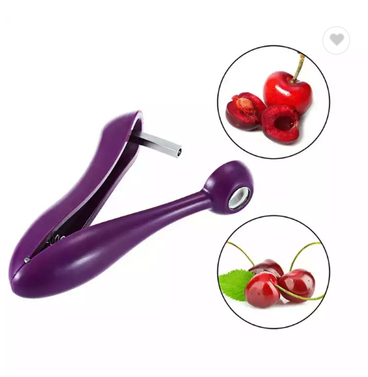 5'' Cherry Fruit Kitchen Pitter Remover Olive Core Corer Remove Pit Tool Seed Gadget Stoner