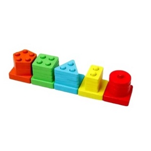 1 Set Building Blocks Toys Early Educational Toys Colorful Wooden Blocks Kids Plaything For Kids Baby Toddlers