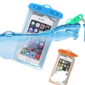 Summer Luminous Waterproof Pouch Swimming Gadget Beach Dry Bag Phone Case Cover Camping Skiing Holder For Cell Phone 3.5-6Inch