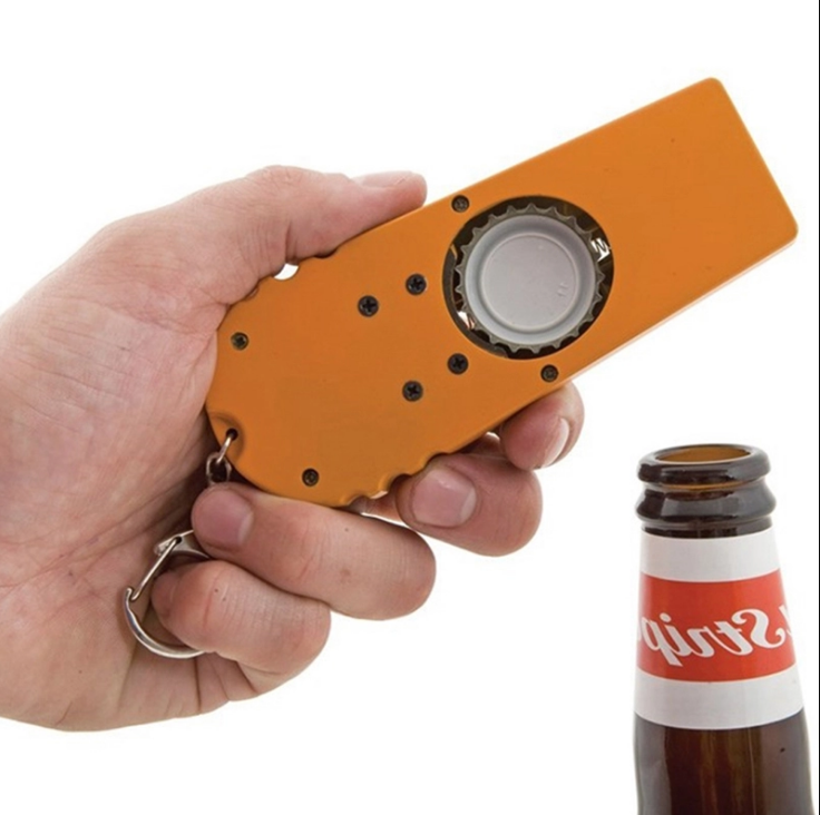 Flying Beer Drink Bottle Opener Cap Launcher Top Shooter Key Ring Gift Opening Cap Launcher Top Shooter Gun