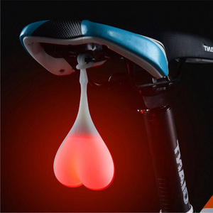 2020 Cycling Balls Tail Silicone Light Creative Bike Waterproof LED Red Warning Lights Bicycle Rear Seat Back Egg Lamp