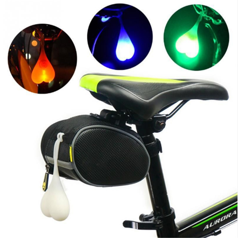 2020 Cycling Balls Tail Silicone Light Creative Bike Waterproof LED Red Warning Lights Bicycle Rear Seat Back Egg Lamp