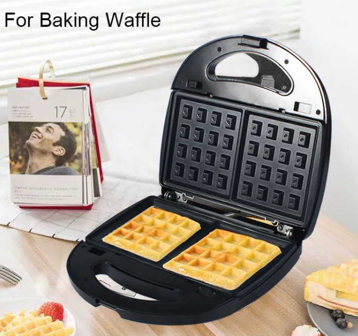 Home Full Automatic Heart Shape Waffle Maker Cover OEM Customized Interchangeable Wrap Power Cool Surface Food Adjustable Plate