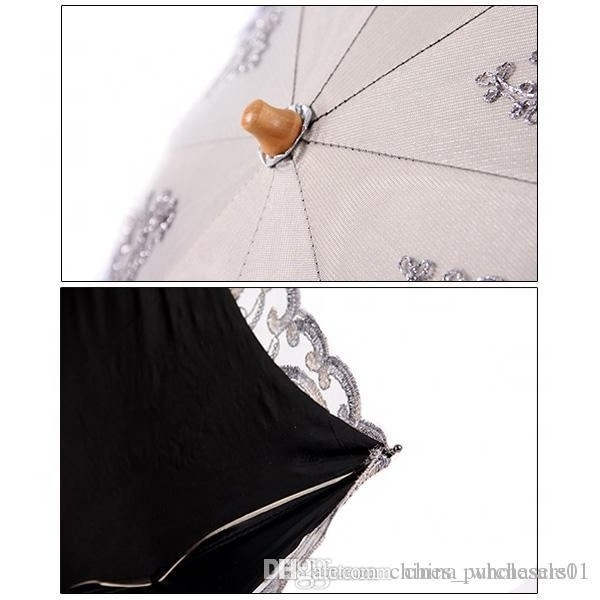 Folding Umbrella Rain Women Elegant Lace Umbrella Windproof Sun  Sunshade Rain Umbrellas