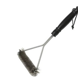 BBQ Grill Cleaning Brush Stainless Steel Wire Bristles Grill Cleaner BBQ Brush with Handle Grilling Accessories