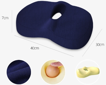 Memory Foam Non-Slip Seat Cushion For Office Chair Tailbone Pain Relief Breathable Mesh Seat Cushion Pillow Pad