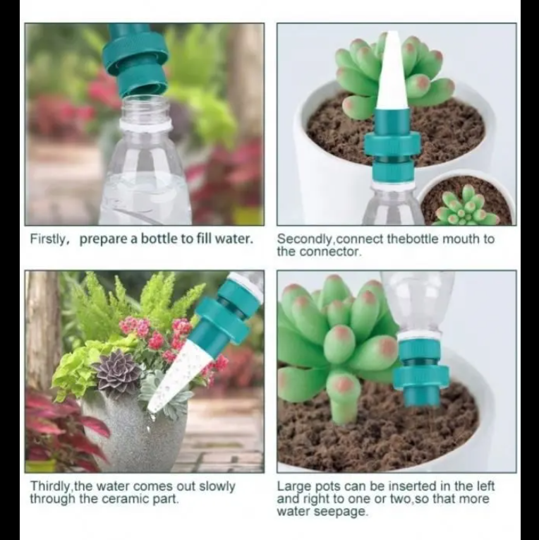 4Pcs/Lot Automatic Watering Irrigation Kits System Garden Houseplant Spikes For Plant Potted Flower Energy Saving Watering Tools