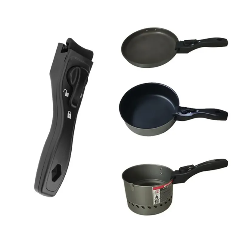 Dismountabl Replacement Pot Handle Woks Clip Handle Frying Pan Stockpot Universal Detachable Anti-Scalding Removable Handle