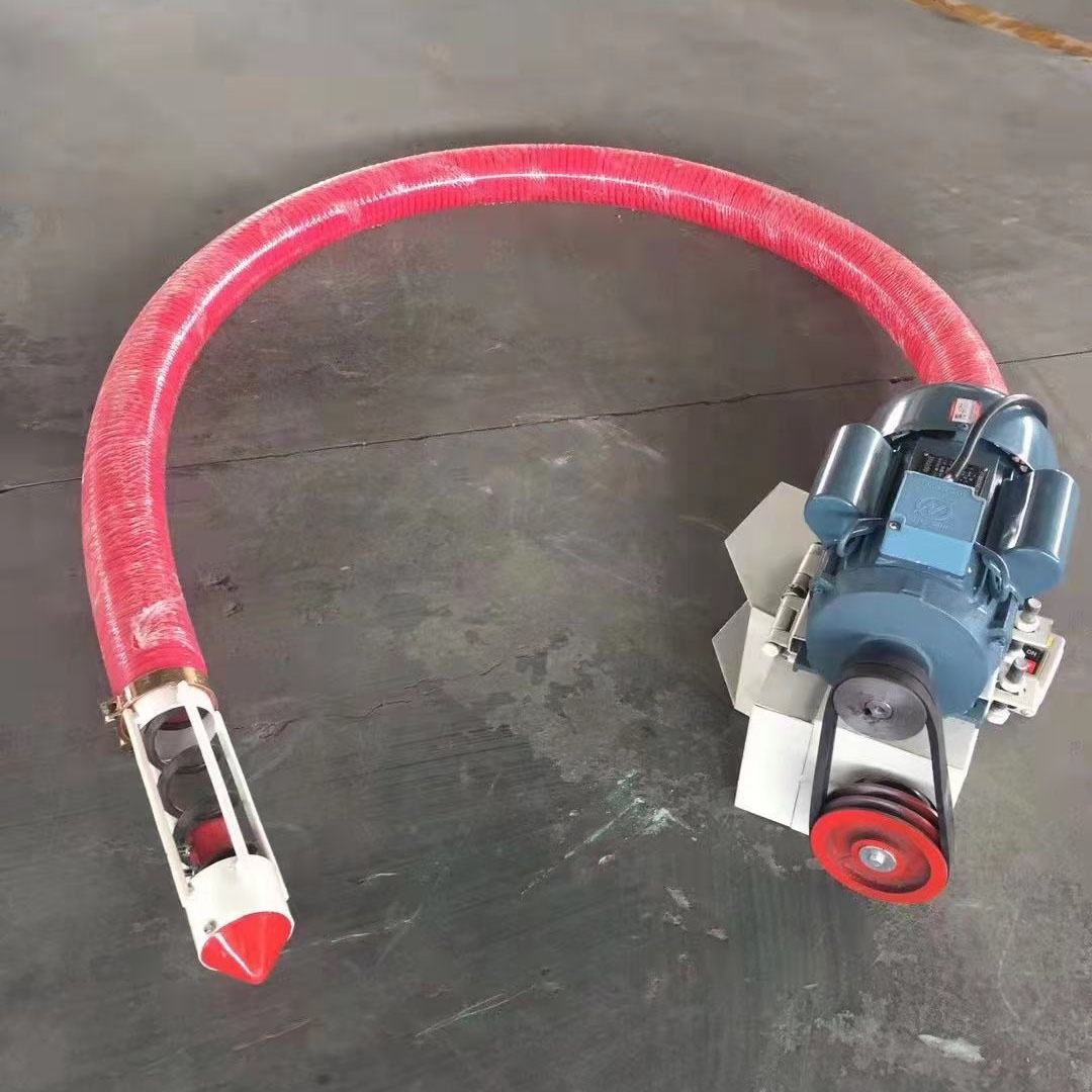 Portable small flexible plastic Pneumatic Grain Tube Screw auger Conveyor for grain paddy corn maize material