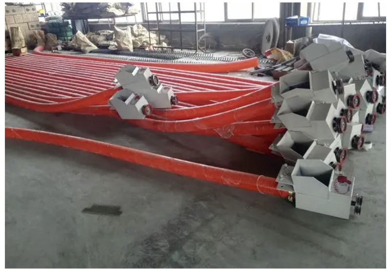 Portable small flexible plastic Pneumatic Grain Tube Screw auger Conveyor for grain paddy corn maize material