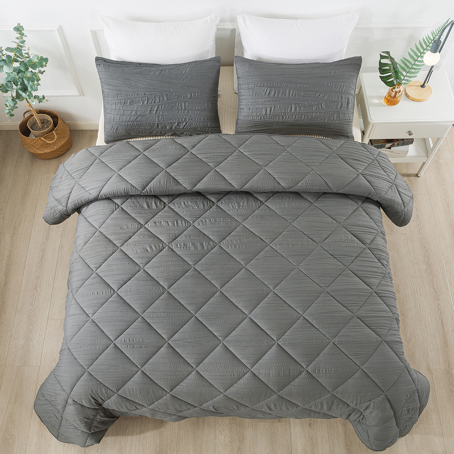 Best Selling Breathable Comforter Sets 3 PCS Soft Cozy Bedding Sets Luxury Lightweight Quilted Comforter Sets King Size