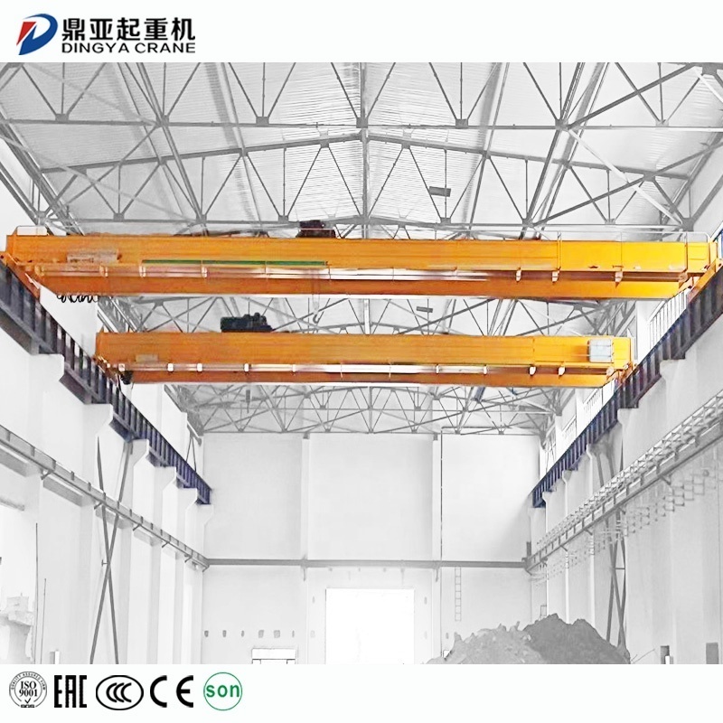 DY Customized Best Quality  LH 5T 10T 16T 20T Monorail Electrically Operated Double Girder Overhead Crane Price