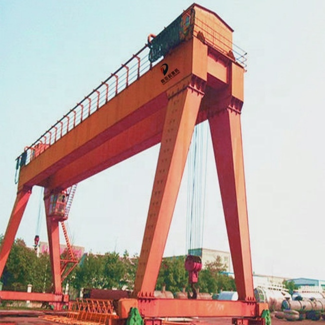 Customized Mh Model 10 Ton 4 Wheel A Frame Mini Small Portable Mobile Gantry Crane For Sale