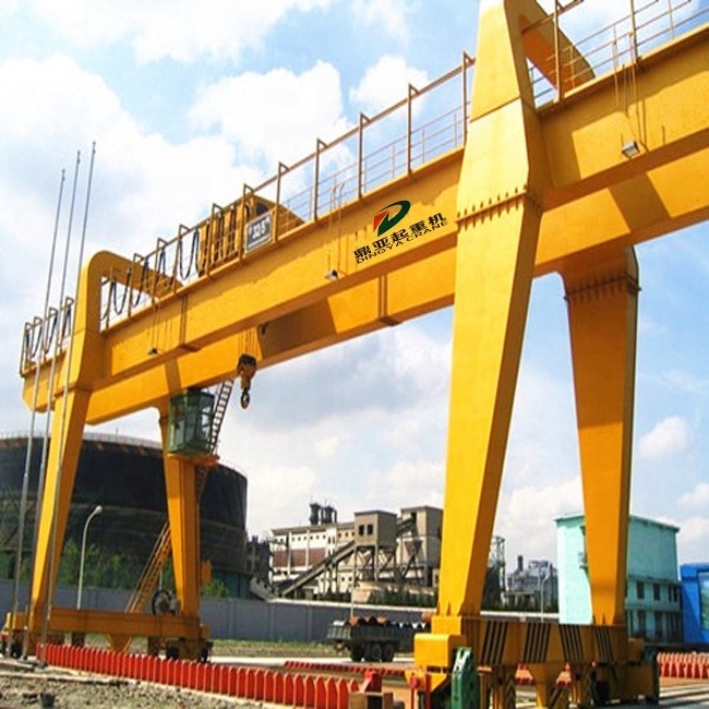 Customized Mh Model 10 Ton 4 Wheel A Frame Mini Small Portable Mobile Gantry Crane For Sale