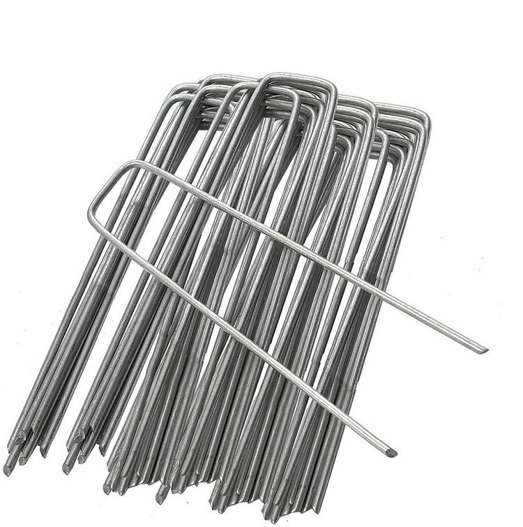 U Type Nail Artifikal Grass Sod Staple Stake Fence Staple/ Landscape Edging Pin/galvanized stainless steel sod nail