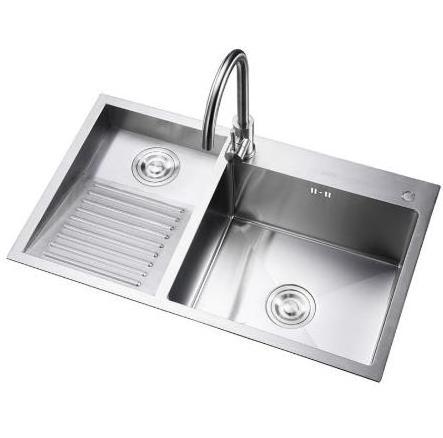 Laundry basin balcony household stainless steel laundry sink with washboard washing basin large size 304 handmade single sink